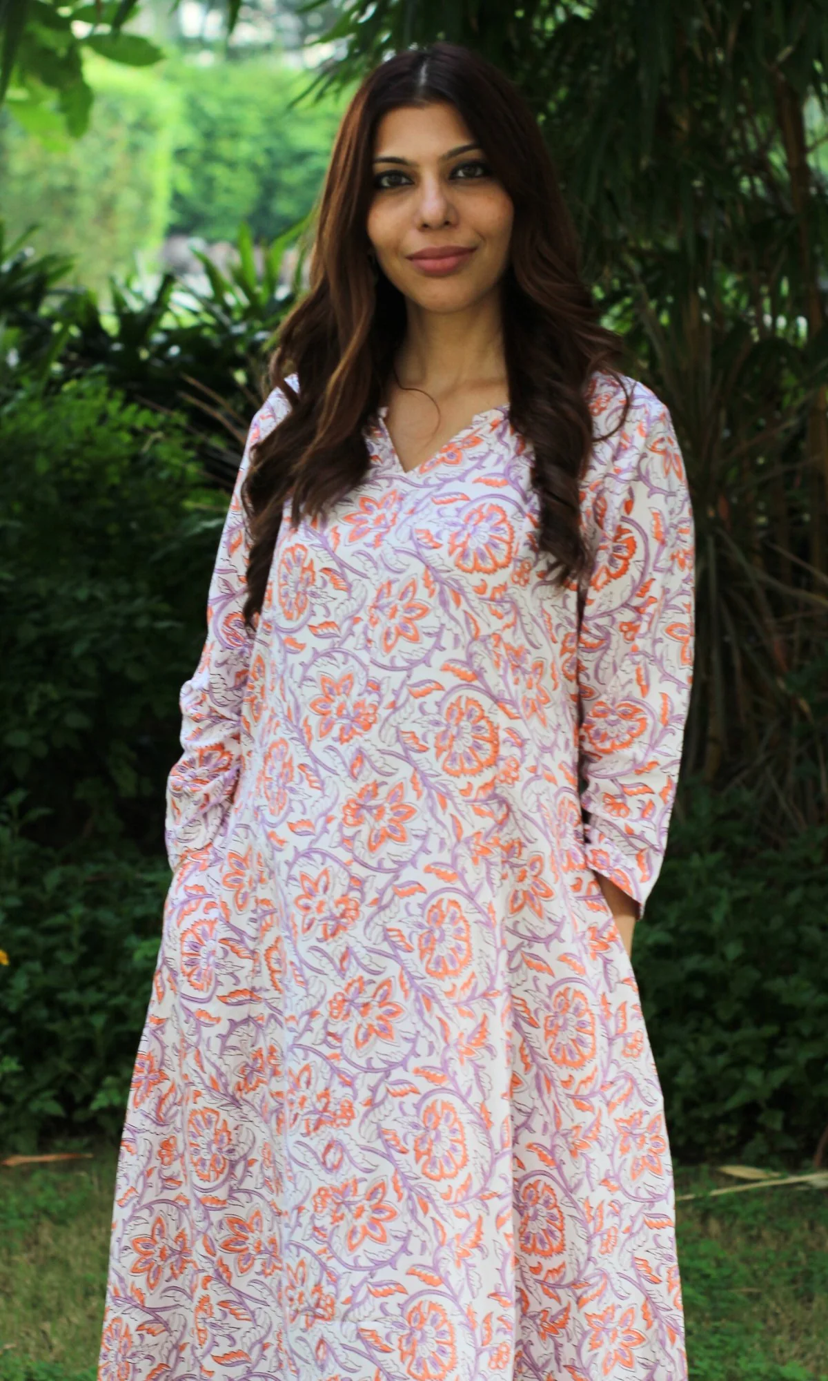 Cotton and Rayon Kali Kurta - Image 4