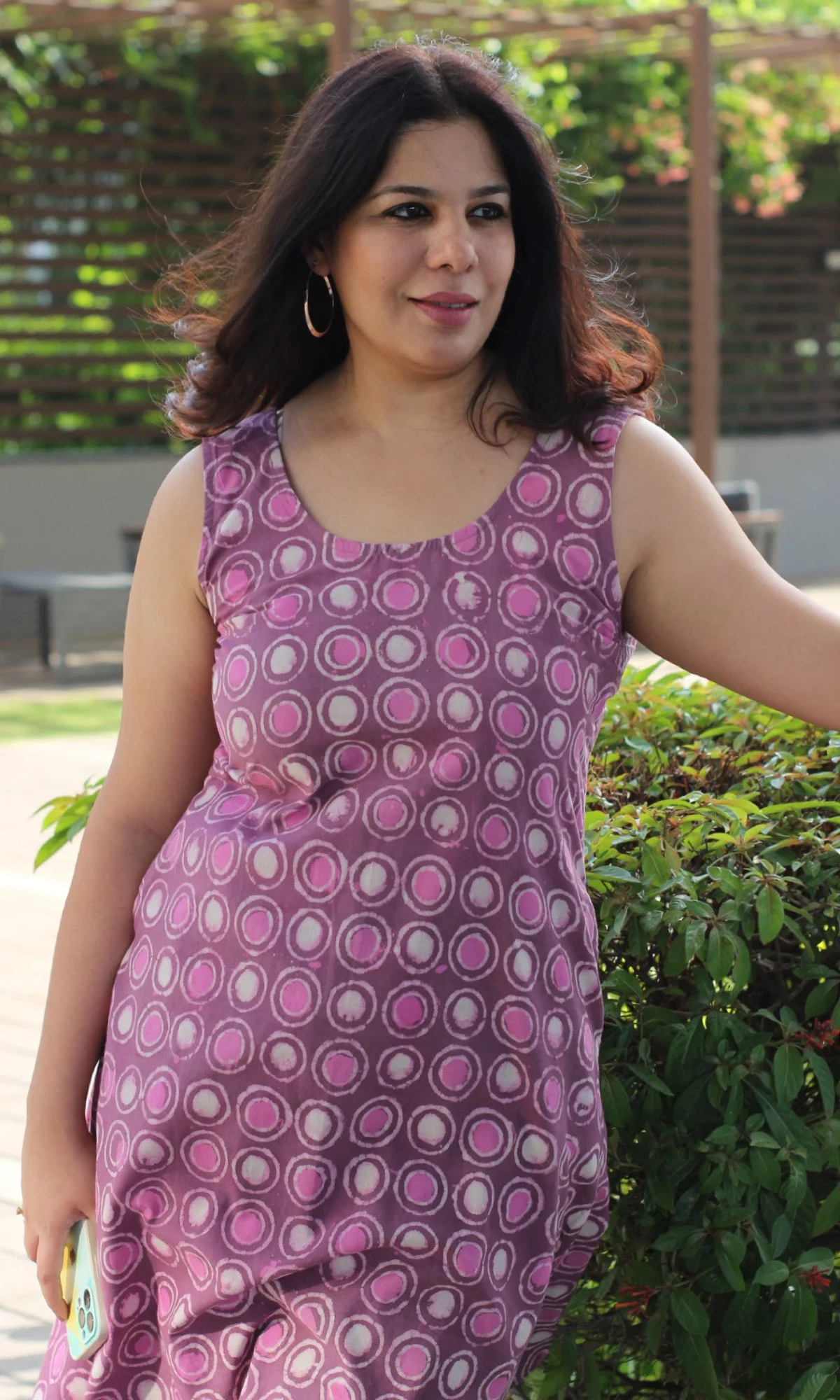 Cotton Handblock Dabu Pink Coord Set - Image 7