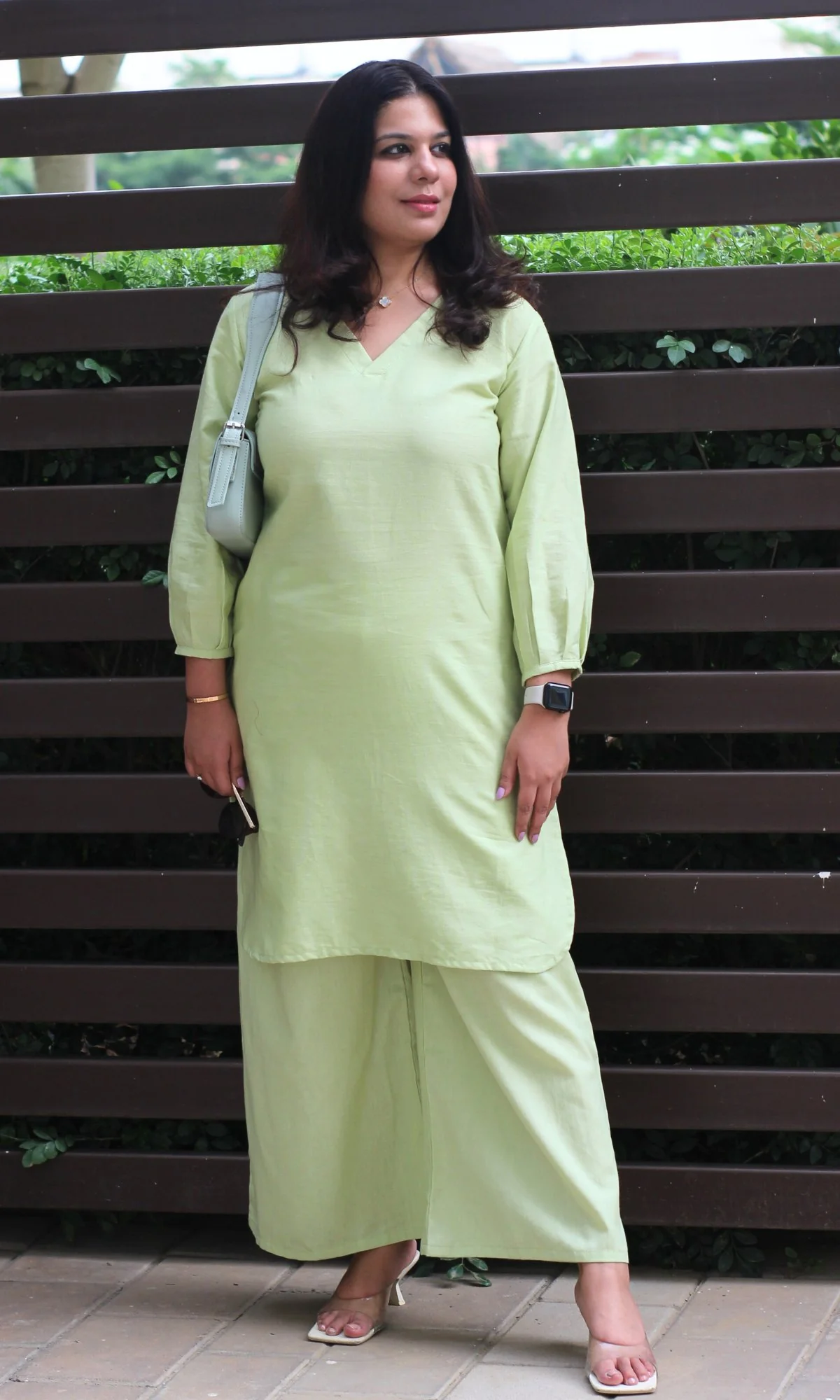 Cotton Flax Lime Green Coord Set - Image 4
