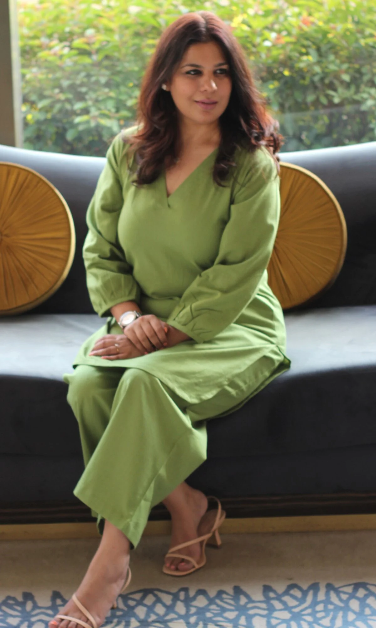 Cotton Flax Green Coord Set - Image 3