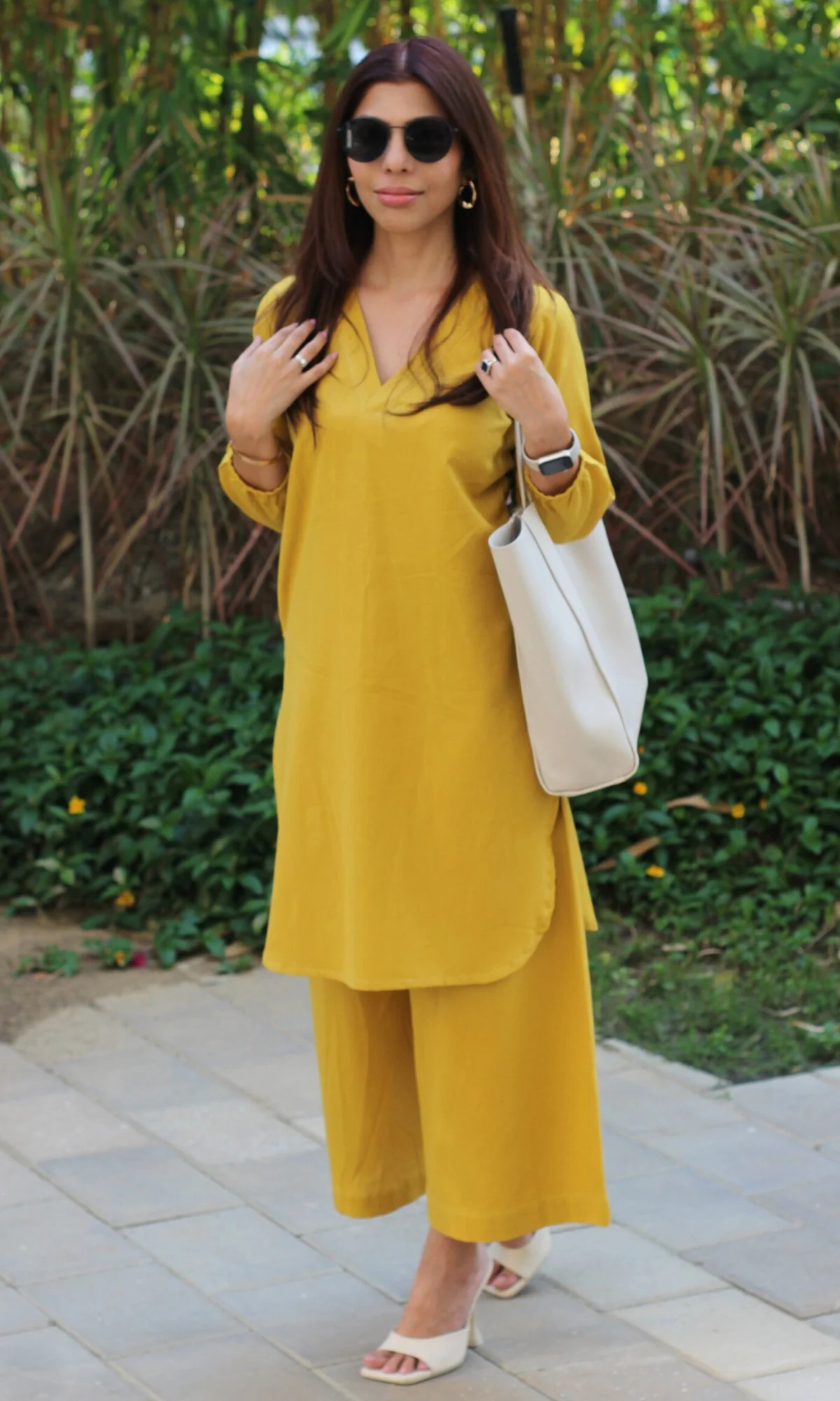Cotton Flax Yellow Coord Set - Image 3