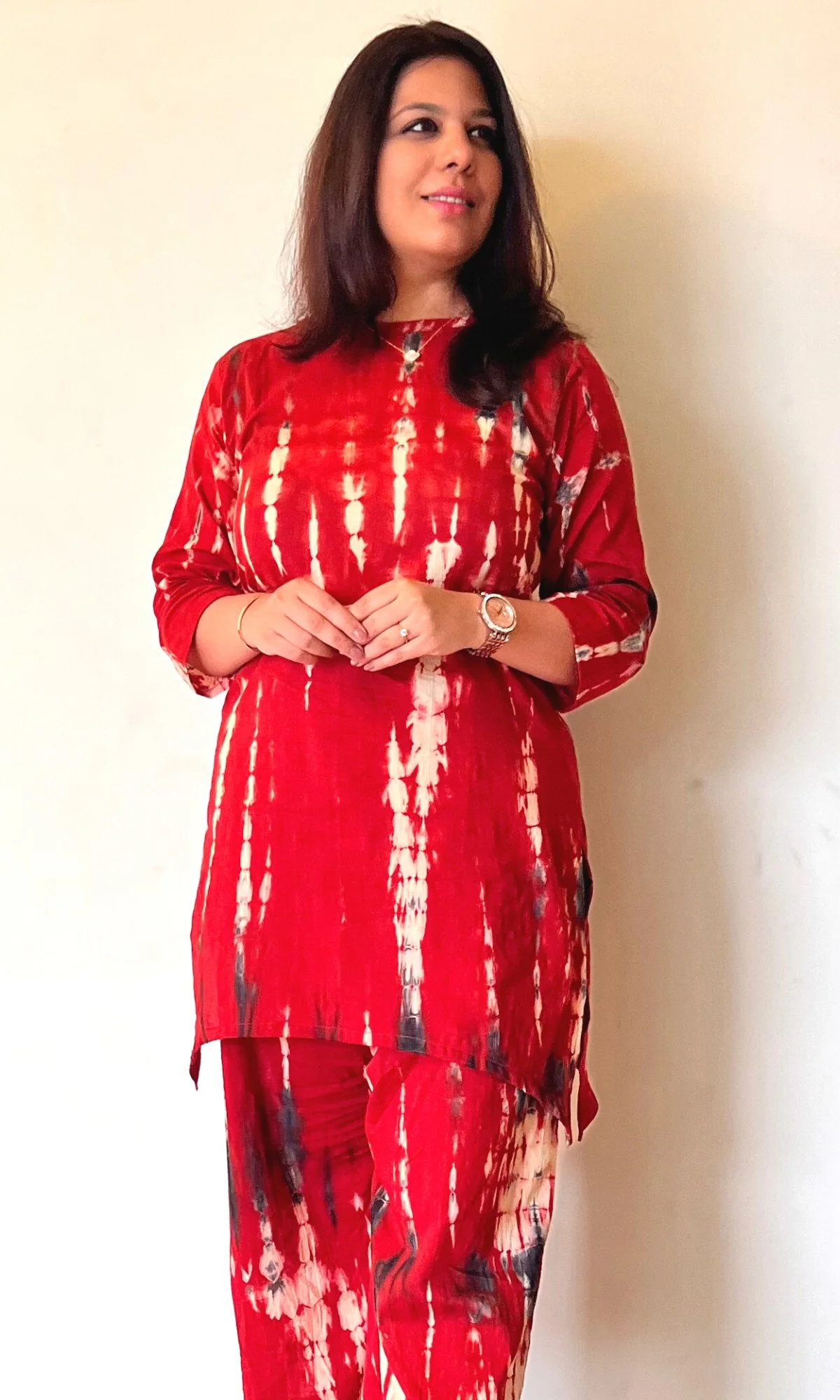 Cotton Mul Tie and Dye Coord Set - Image 2