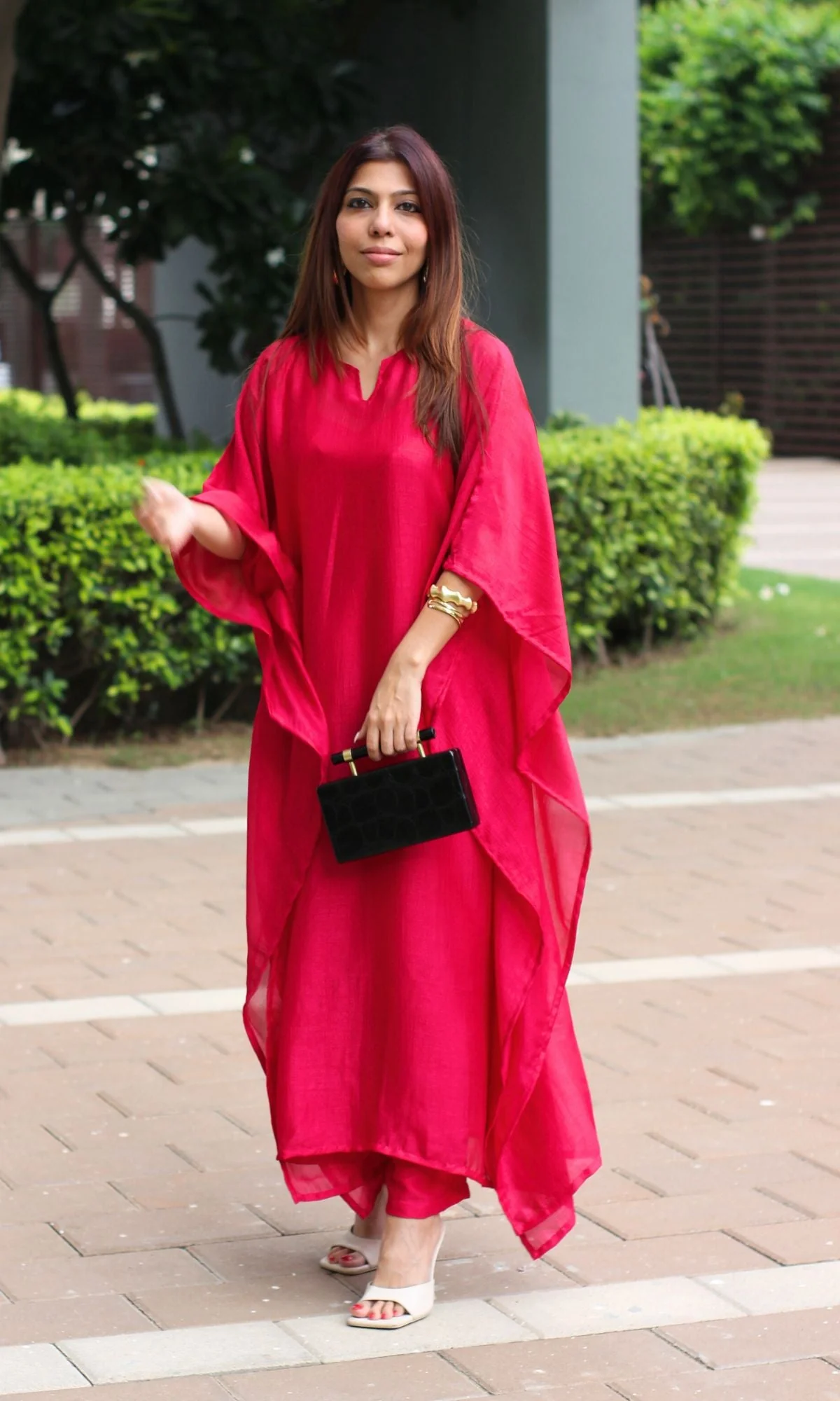 Hot Pink Kaftan Coord Set - Image 4