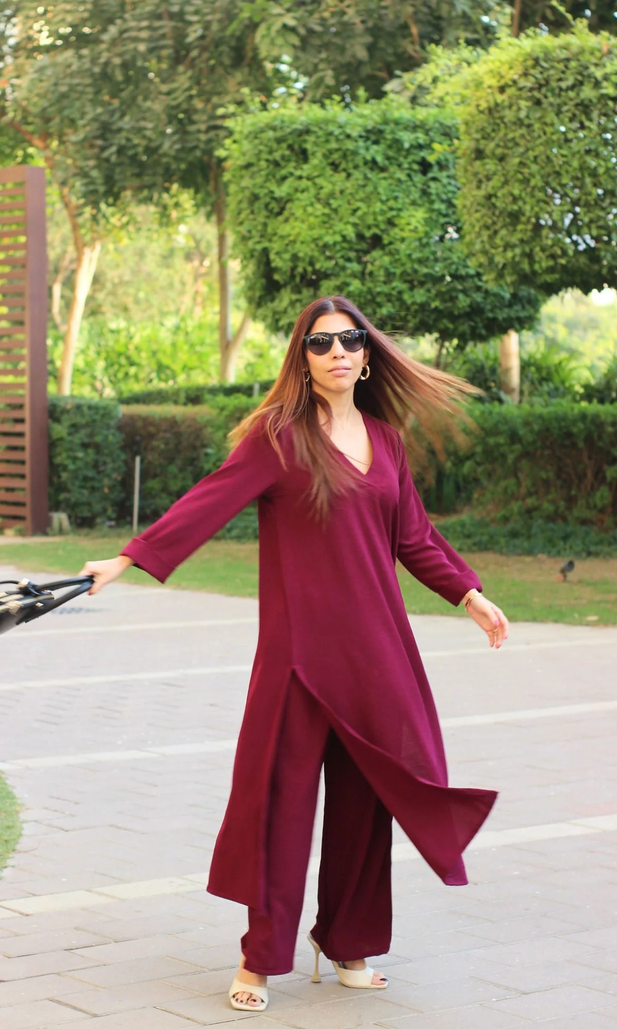 Wine Textured Coord - Image 5
